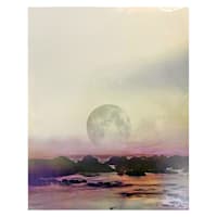 Rising Moon Canvas Wall Art, 16x20