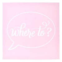 Where To? Canvas Wall Art, 12"