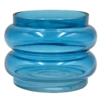 Blue Glass Vase, 4"