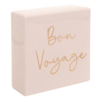Bon Voyage Block Sign, 6"