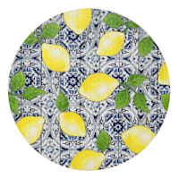 Blue Lemon Rotating Lazy Susan, 12"