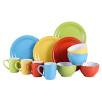 12-Piece Ceramic Dinnerware Set, Multicolor
