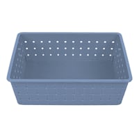 Tiny Dreamers Strap Design Weave Basket, Cerulean