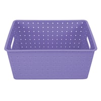 Tiny Dreamers Strap Design Weave Storage Basket, Orchid Petal