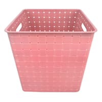 Tiny Dreamers Strap Design Weave Basket, Strawberry Cream