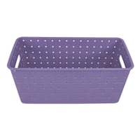 Tiny Dreamers Strap Design Weave Basket, Orchid Petal