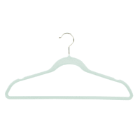 25-Pack Velvet Hangers, Clearly Aqua