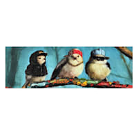 The Big Chick Lineup Canvas Wall Art, 36x12