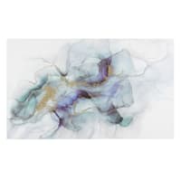 Teal Swirls Canvas Wall Art, 60x36