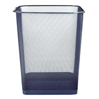 Navy Blue Mesh Square Wastebasket, 11.8"
