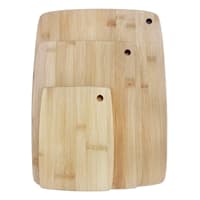 3-Piece Bamboo Board Set with Cutout Ring
