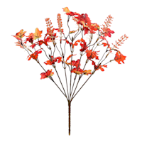 Orange Mini Maple Leaf Bush, 15"