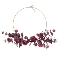 Honeybloom Maroon Eucalyptus Ring, 14"