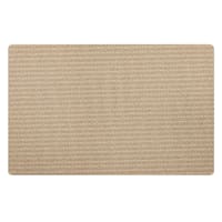 Beige Micro Lopo Striped Kitchen Mat, 23x36