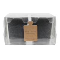 Honeybloom 4-Pack Unscented Votive Candles, Black
