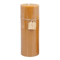 Honeybloom Orange Unscented Pillar Candle, 3x8