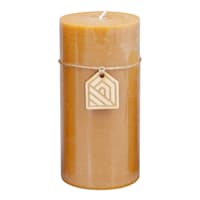 Honeybloom Orange Unscented Pillar Candle, 3x6