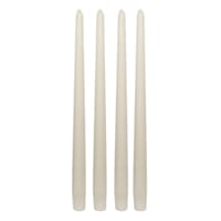 Honeybloom 4-Pack Ivory Unscented Taper Candles, 12"