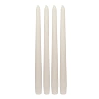 Honeybloom 4-Pack Ivory Unscented Taper Candles, 10"