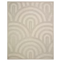 (B805) Tracey Boyd Arthur Neutral Arch Area Rug, 5x7