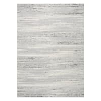 (B808) Boulder Ivory & Grey Area Rug, 5x7