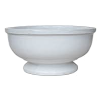 Omni White Bowl Outdoor Planter, Large