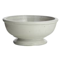 Omni White Bowl Outdoor Planter, Medium