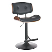 Crosby St. Leonardo Adjustable Swivel Faux Leather Barstool