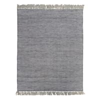 (B799) Crosby St. Grey Herringbone Area Rug, 8x10