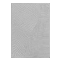 (A482) Crosby St. Neutral Palm Area Rug, 5x7