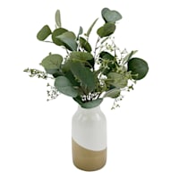 Eucalyptus Arrangement in Two-Toned Pot, 17.7"