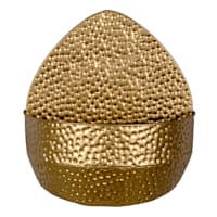 Crosby St. Textured Gold Metal Wall Planter, 10x12