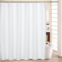 White Waffle Heavyweight Shower Curtain, 72"