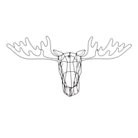 Ty Pennington Metal Wire Moose Wall Decor, 36x16