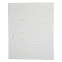 Crosby St. Gesso Monochromatic Impasto Canvas Wall Art, 31x39