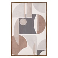 Neutral Abstract Framed Canvas Wall Art, 20x30