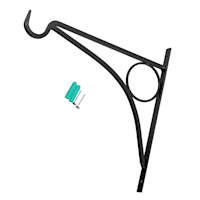 Garden Planter Hook, Satin Black