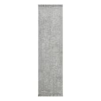 (A484) Crosby St. Breton Grey Tufted Runner, 2x7