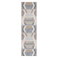 (B827) Arrow Multicolor Washable Runner, 2x7