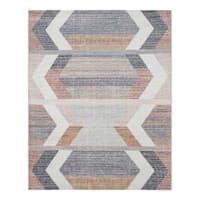 (B827) Arrow Multicolor Washable Area Rug, 8x10