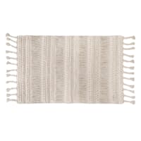 Ivory Moroccan High-Low Accent Rug, 2x3