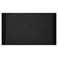 Beckett Black Cotton Accent Rug, 27x45