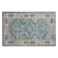 Khloe Blue & Tan Accent Rug, 4x6