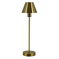 Honeybloom Gold Metal Medium Table Lamp with Metal Shade, 24"