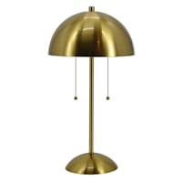 Tracey Boyd Gold Dome Small Table Lamp with Shade, 21"