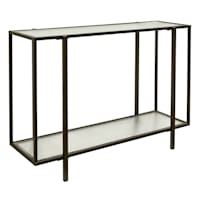 Crosby St. Cooper Metal Console Table, Black