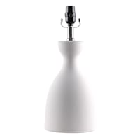 Matte Grey Ceramic Accent Lamp, 17"