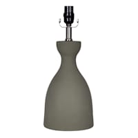 Matte Green Ceramic Medium Table Lamp Base, 17"