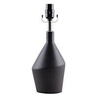 Matte Black Ceramic Lamp, 14"