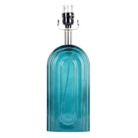 Tracey Boyd Green Arched Glass Lamp, 15"